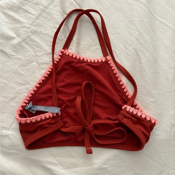 Aerie Women's Bikini Top in Red and Pink size XS - Picture 3 of 4